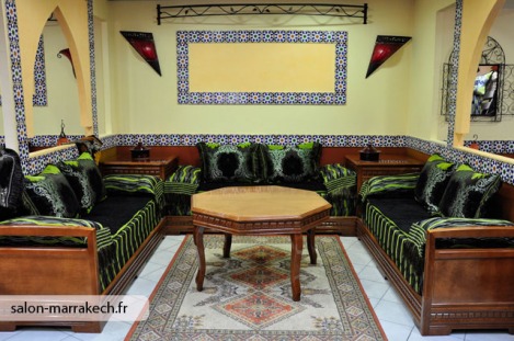 salon au Maroc et décoration